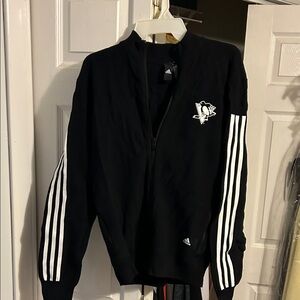 Adidas Pittsburgh Penguins Jacket with White Accents